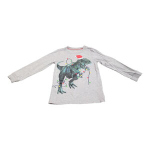 Carter's Kid Holiday Dinosaur Long Sleeve Shirt 4/5
